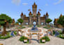 build minecraft server spawn map for smp survival and lobby hub world, spawn map